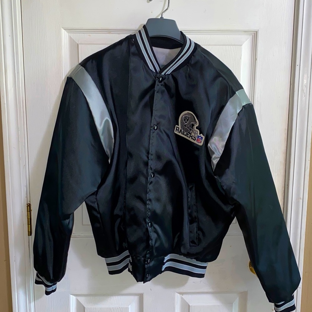 Vintage Raiders 80s/90s Varsity Jacket.